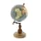 10&#x22; Brown Marble and Metal Traditional Globe